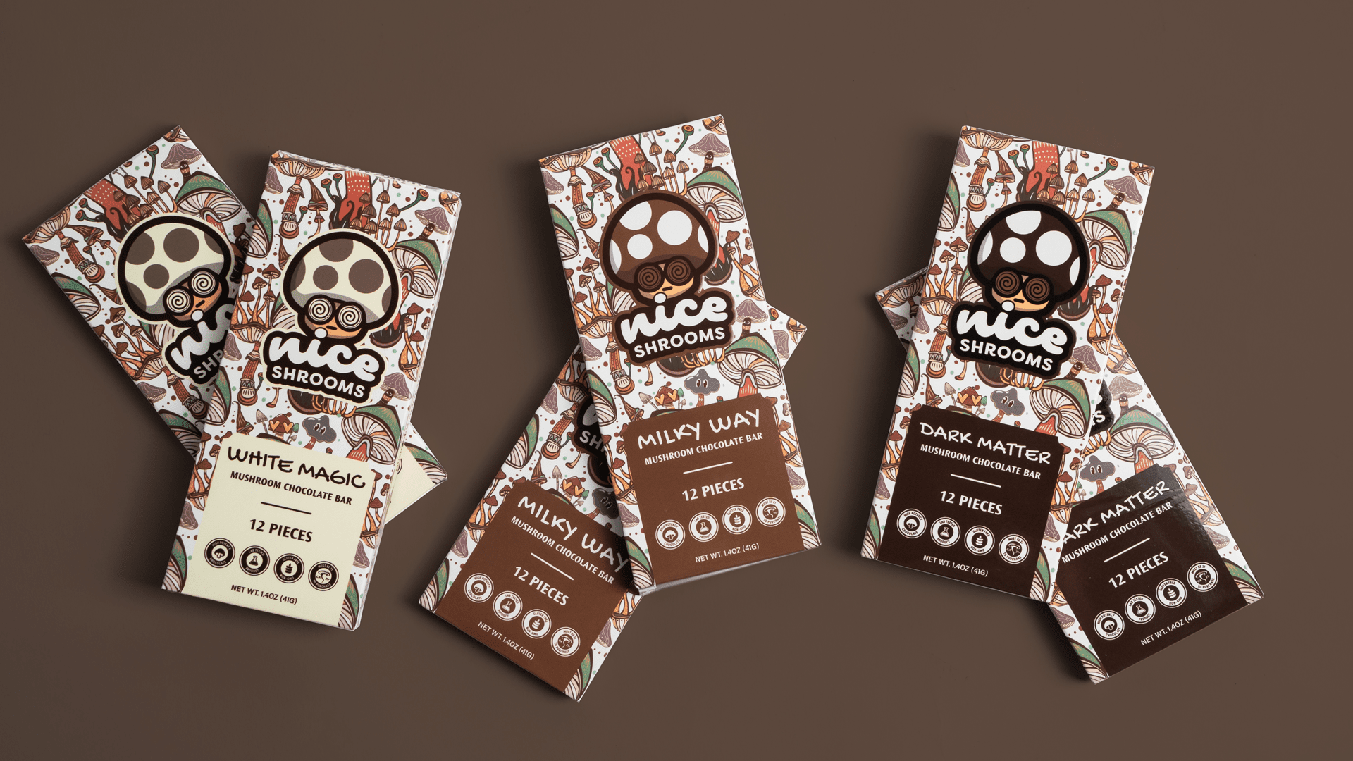 Magic Mushroom Chocolate Bars