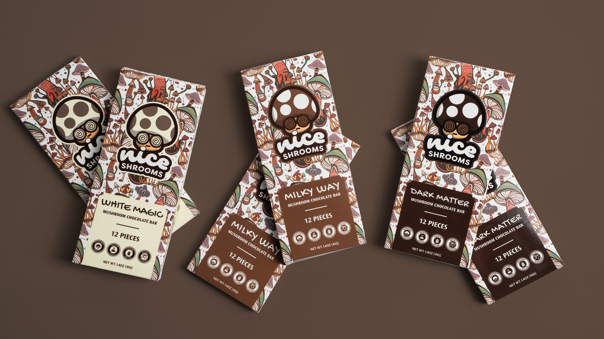 Magic Mushroom Chocolate Bars