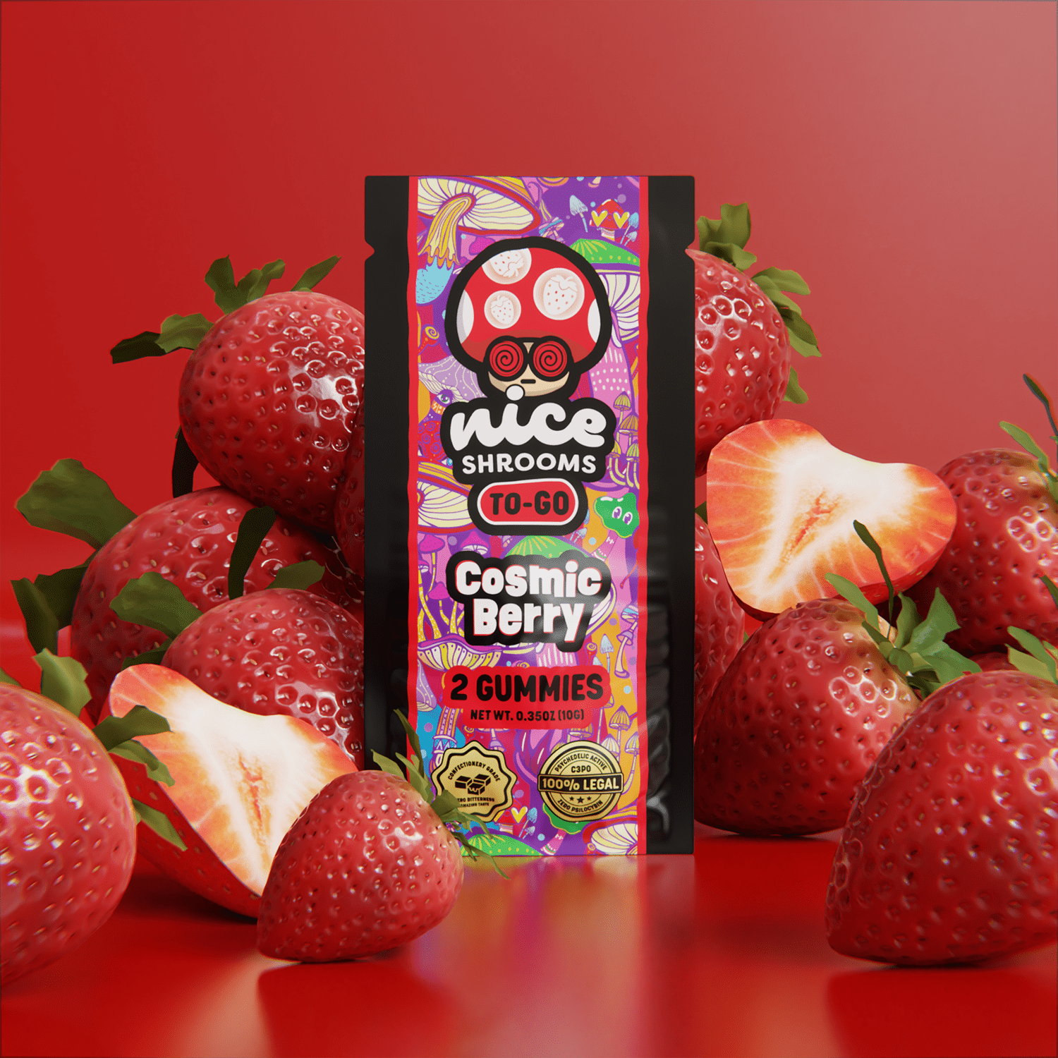 Cosmic Berry Mushroom Gummies - Nice Leaf