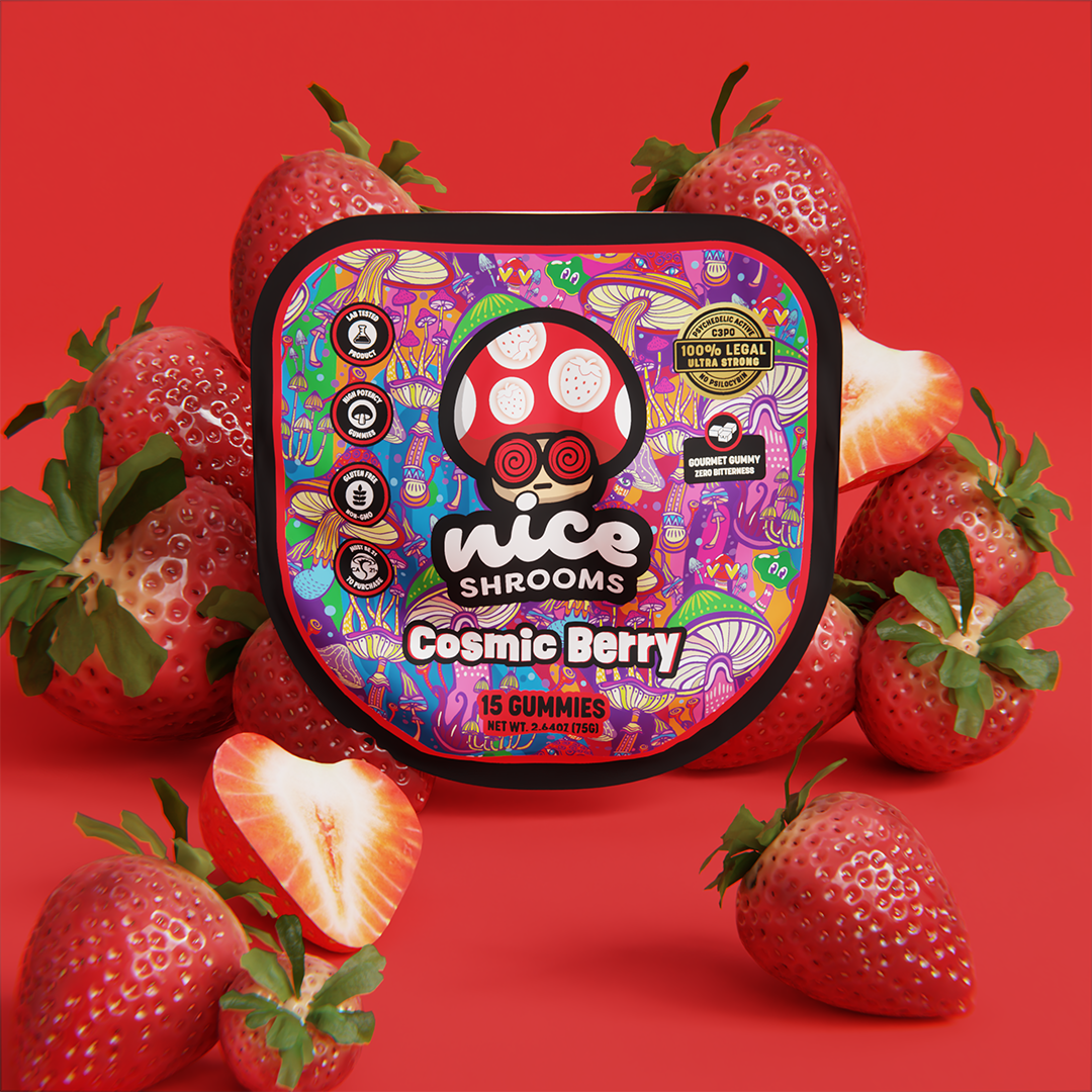 Cosmic Berry Mushroom Gummies - Nice Leaf
