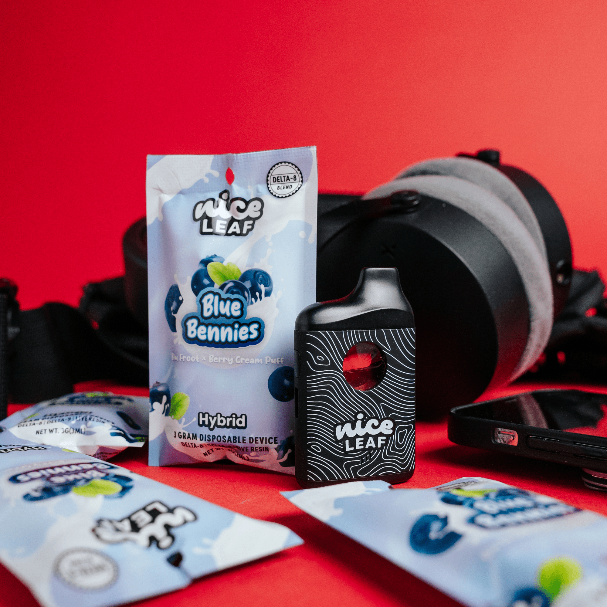 Blue Bennies Delta-8 THC 3G Vape Pen (Blu Froot) - Nice Leaf