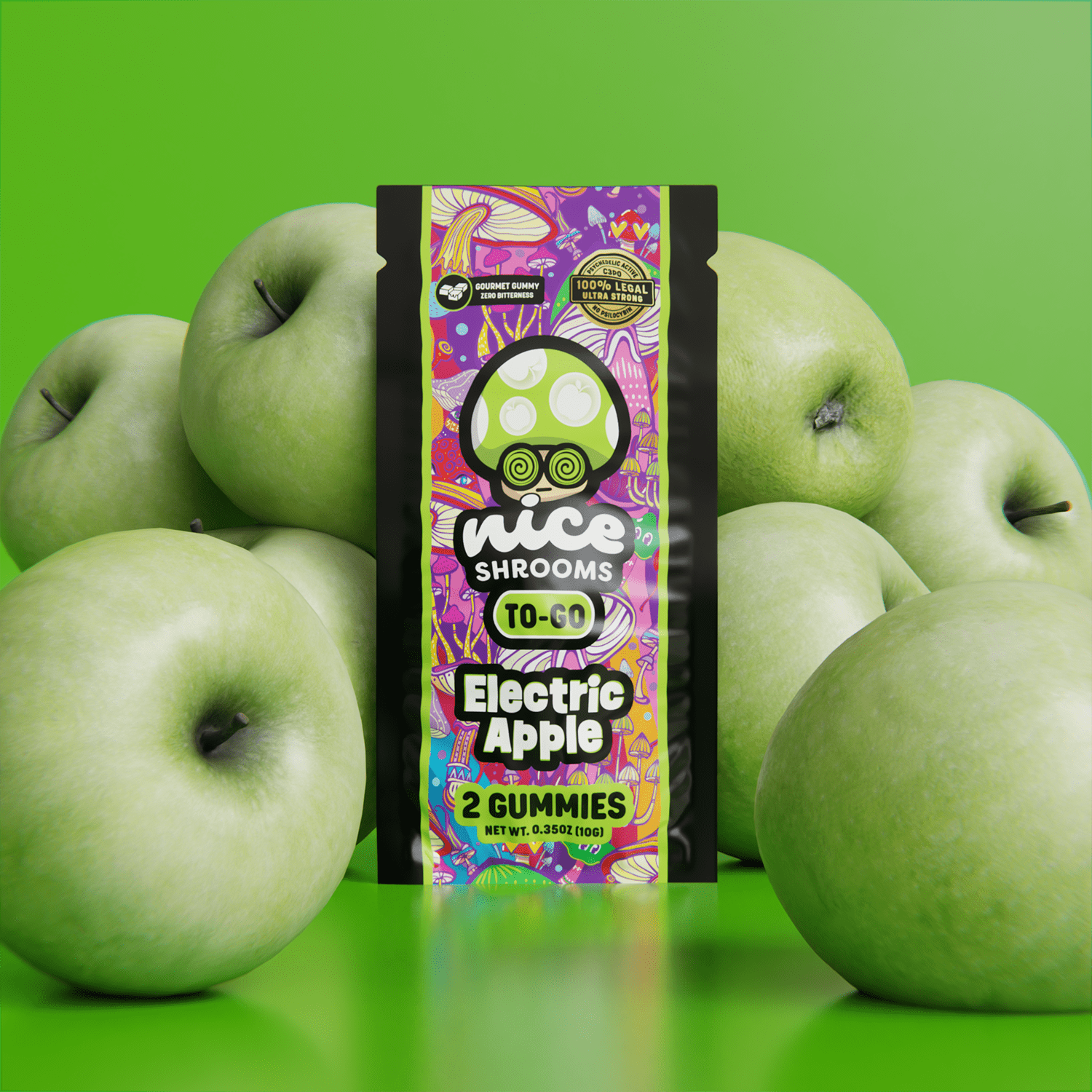 Electric Apple Mushroom Gummies - Nice Leaf