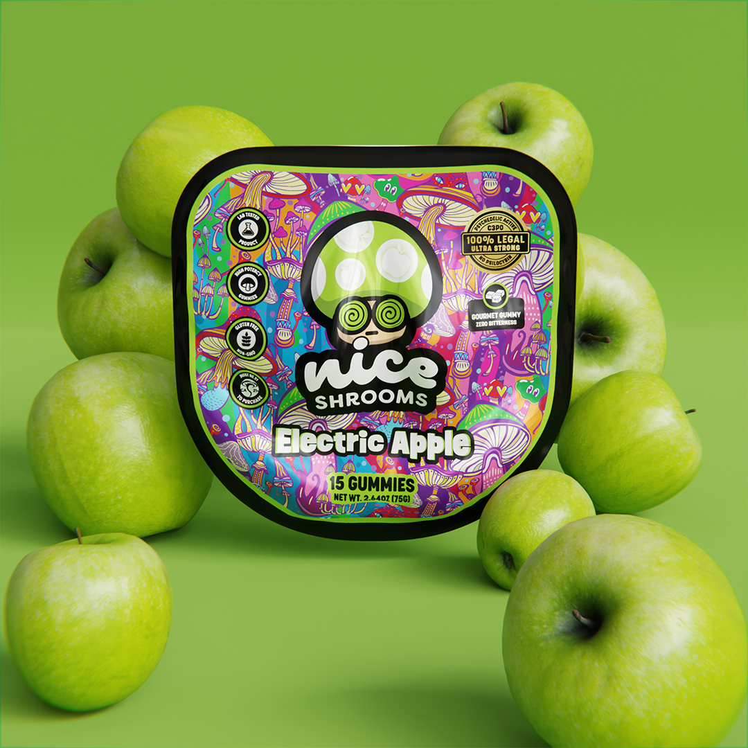 Electric Apple Mushroom Gummies - Nice Leaf