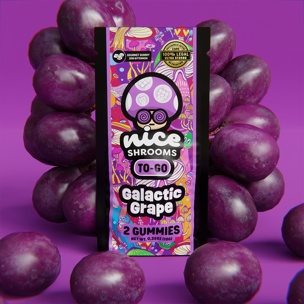 Galactic Grape Mushroom Gummies - Nice Leaf