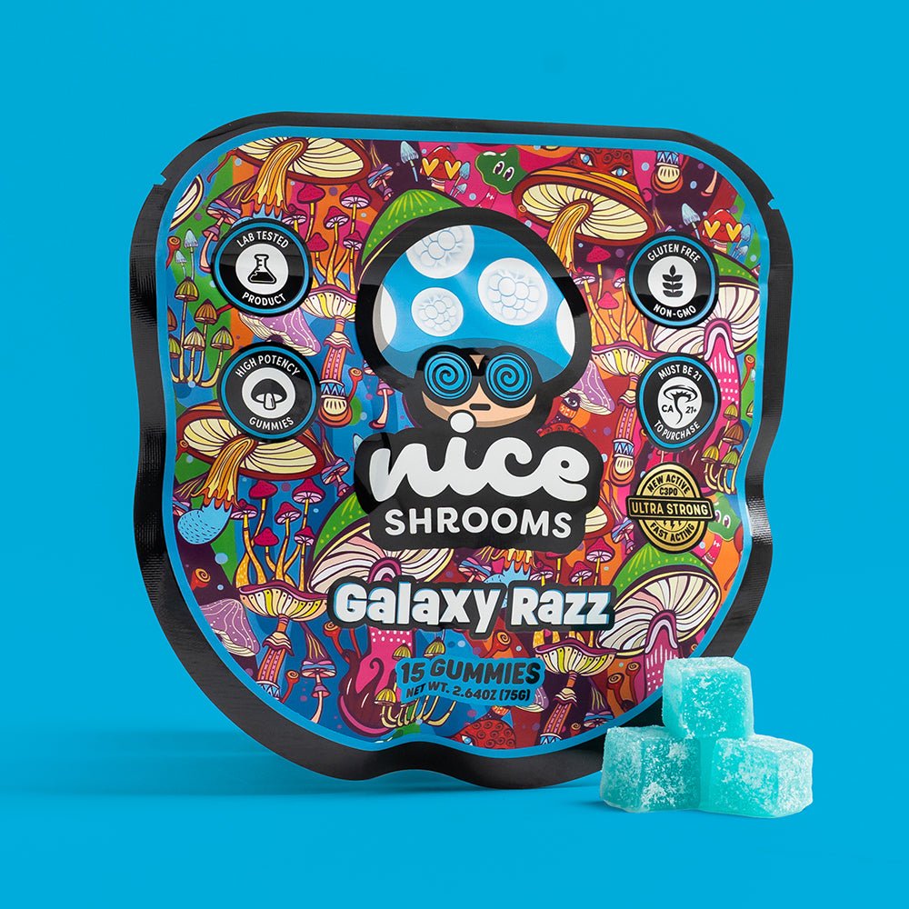 Galaxy Razz Mushroom Gummies - Nice Leaf