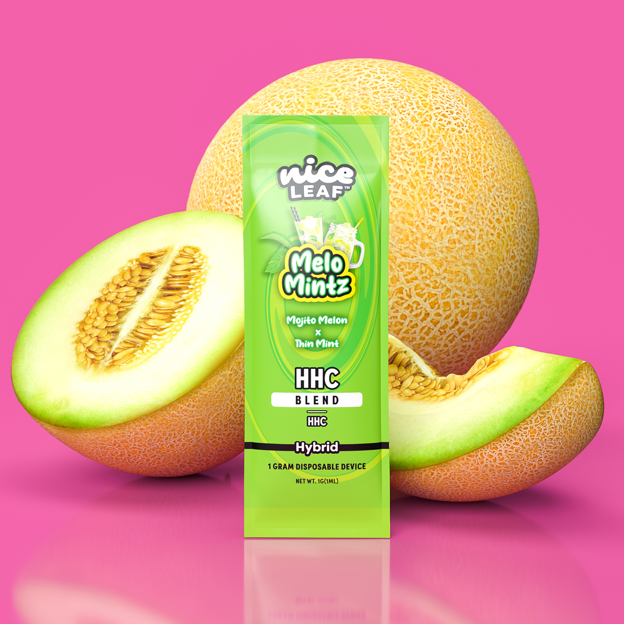 Melo Mintz HHC 1G Vape Pen (Melon Cookies) - Nice Leaf