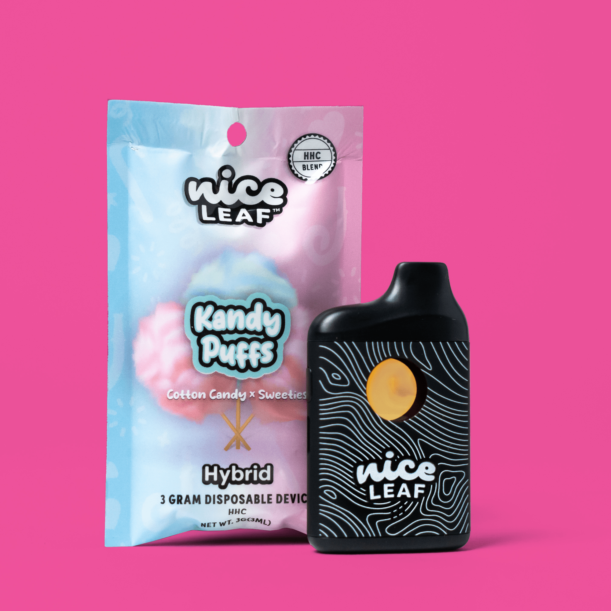 Kandy Puffs HHC 3G Vape Pen (Cotton Candy) - Nice Leaf