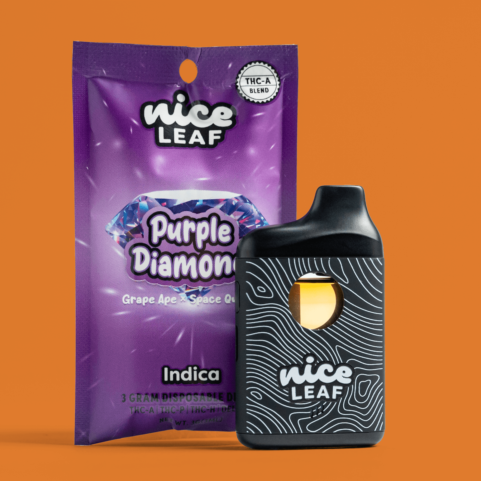 Purple Diamond THCa 3G Vape Pen (Grape Ape) - Nice Leaf