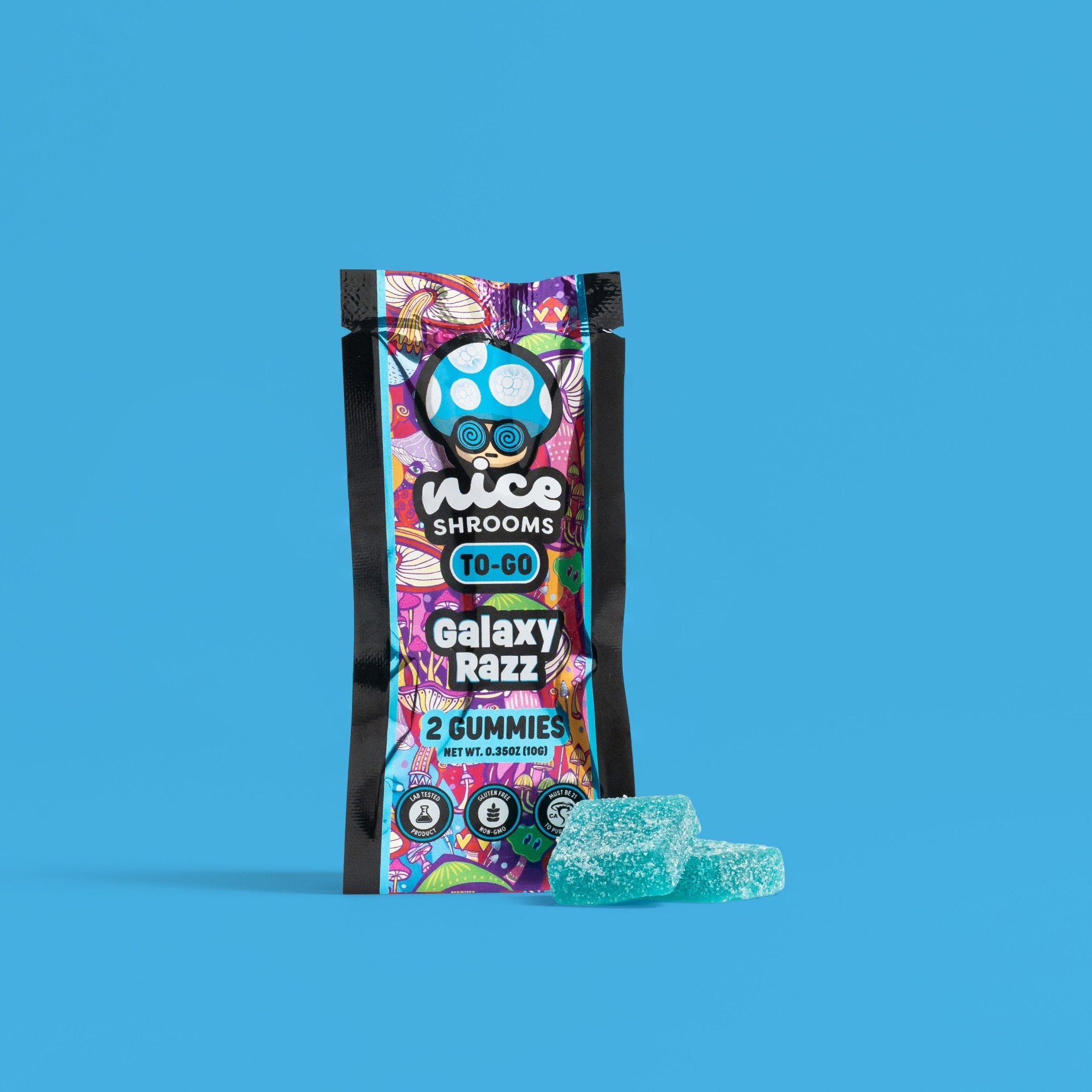 Galaxy Razz Mushroom Gummies - Nice Leaf