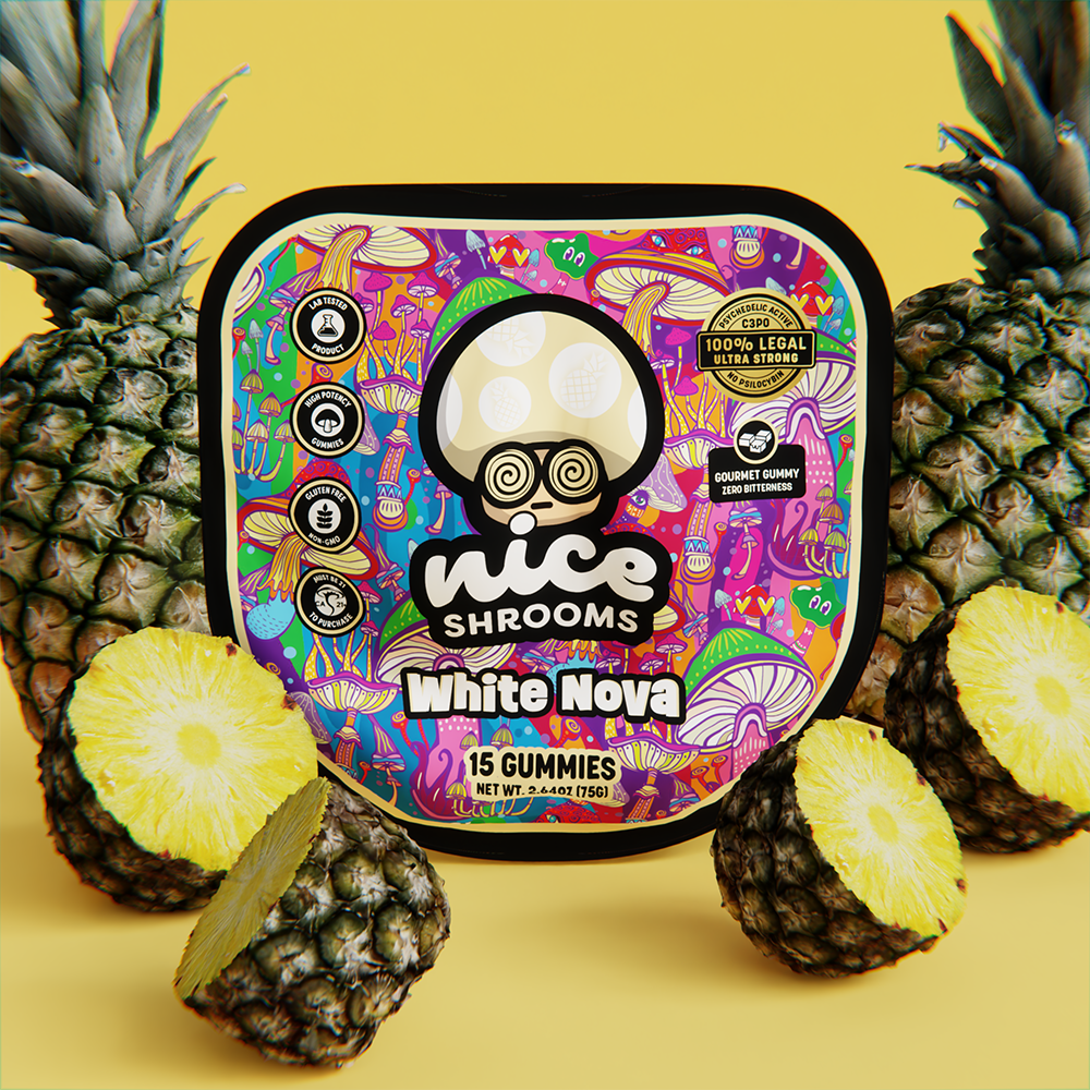 White Nova Mushroom Gummies - Nice Leaf