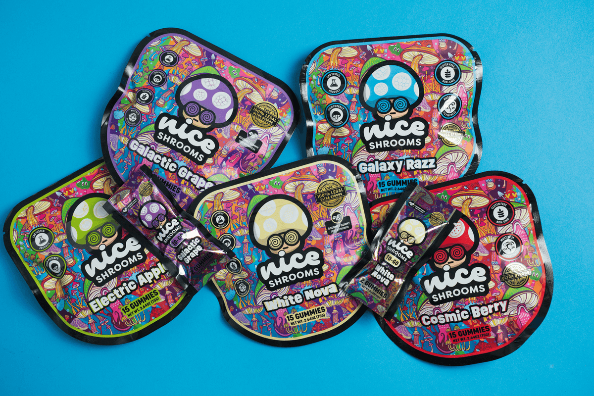 Galactic Grape & White Nova Have Landed: Two Stellar Mushroom Gummies to Power Your Next Nice Trip - Nice Leaf