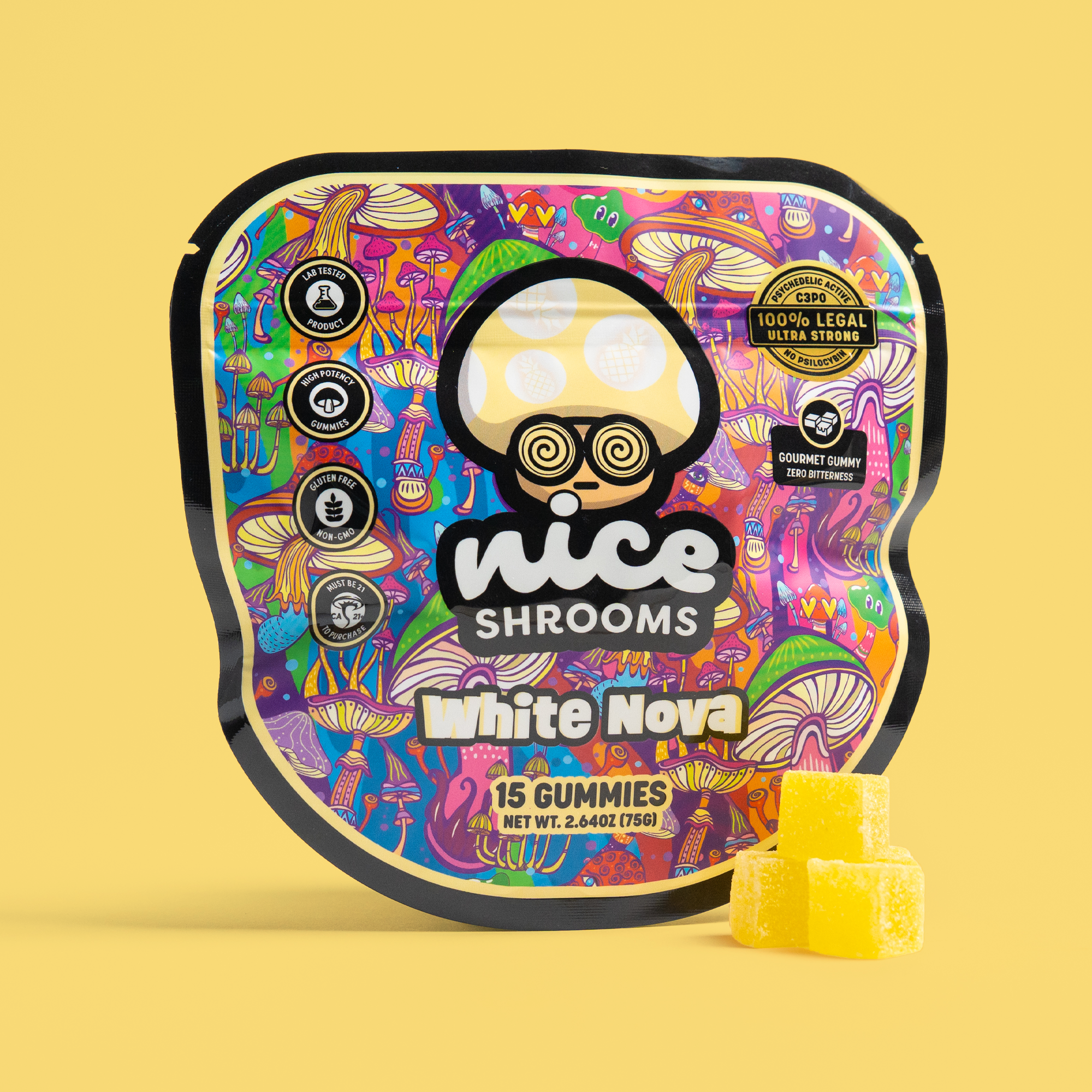 White Nova Mushroom Gummies