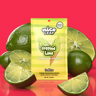Frosted Lime Delta-8 THC 3G Vape Pen (9lb. Hammer) - Nice Leaf