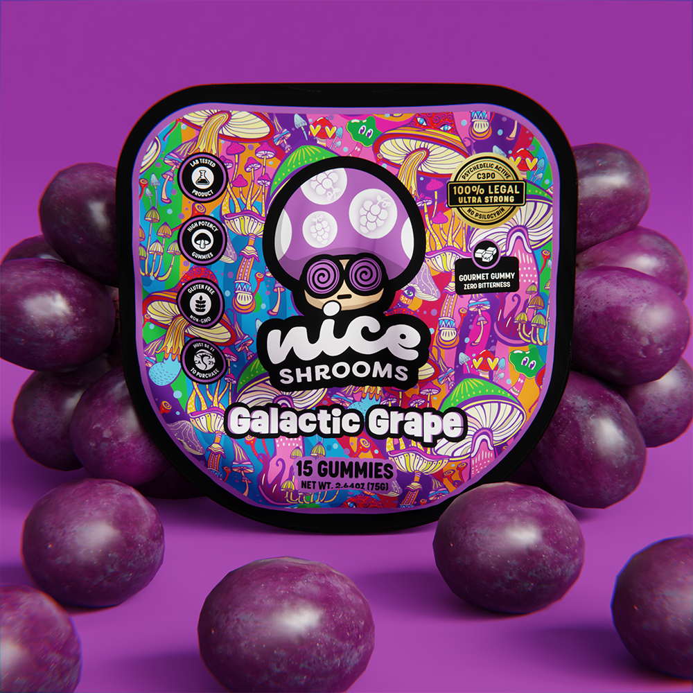 Galactic Grape Mushroom Gummies