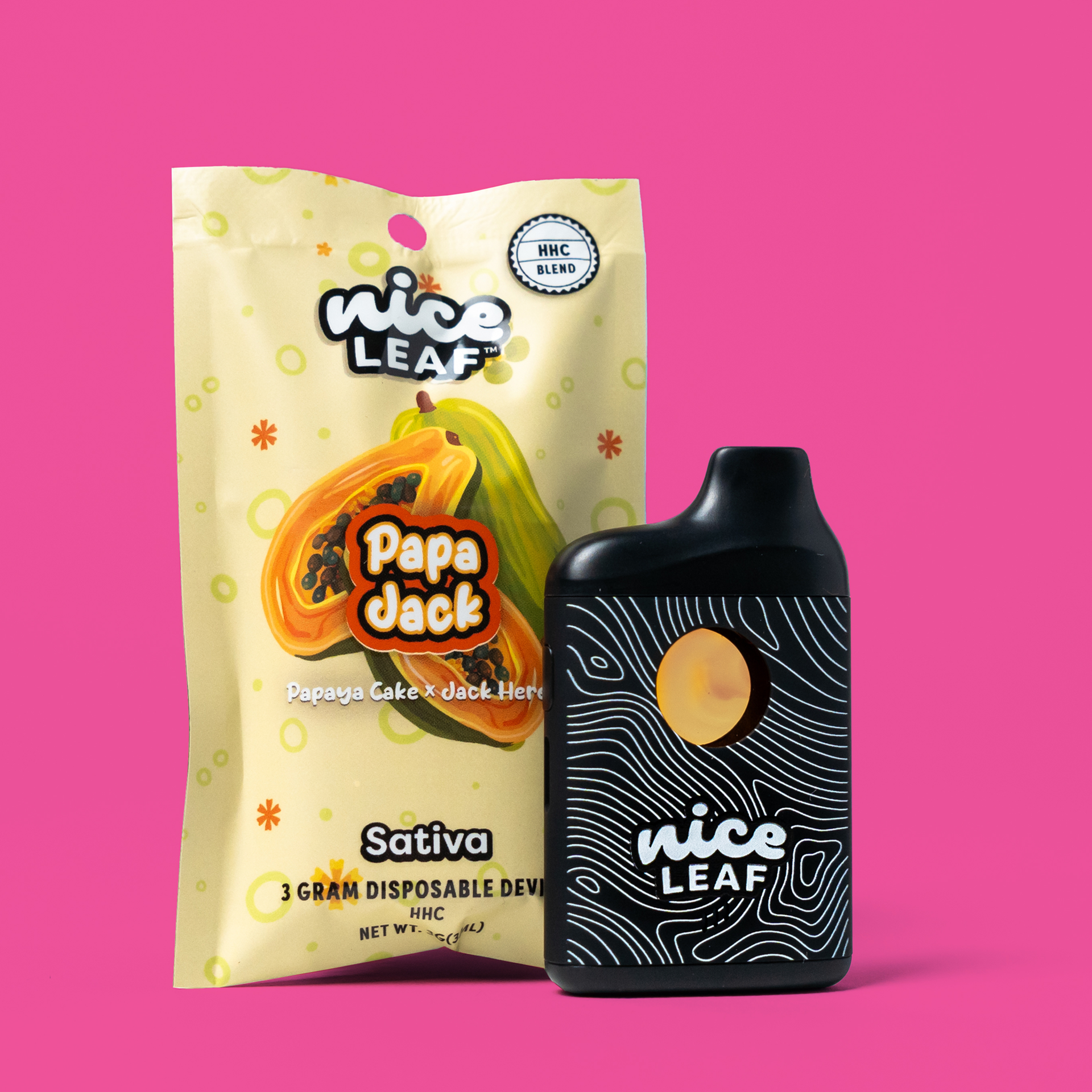 Papa Jack HHC 3G Vape Pen (Papaya Cake) – Nice Leaf