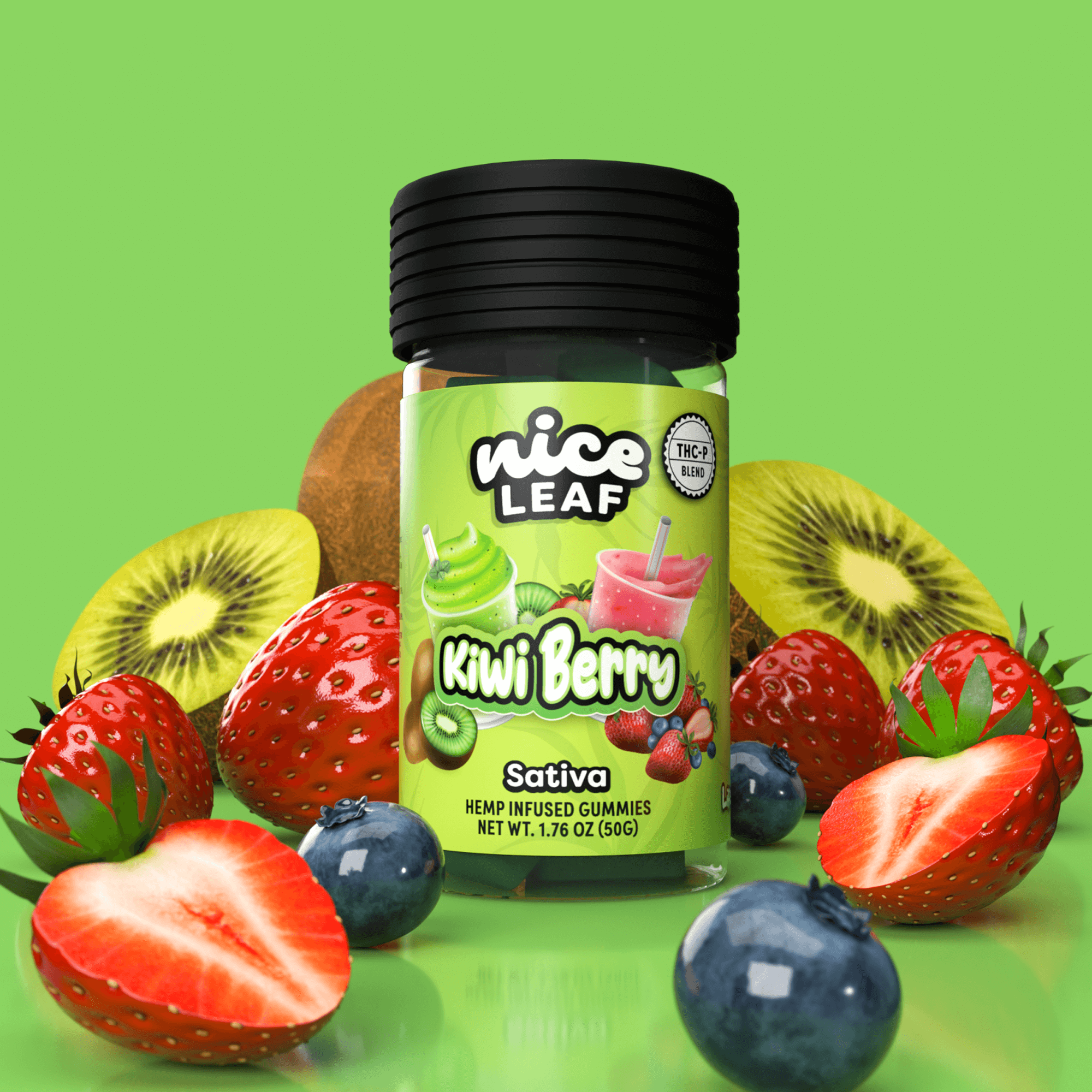 Kiwi Berry THCp 3500MG Gummies